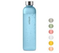 VINSUN Botella Agua 650ml - sin BPA, Tritan, Antigoteo, Ecologica - Cantimplora Reutilizable para Deporte, Gimnasio, Colegio, Bicicleta, Oficina, Senderismo