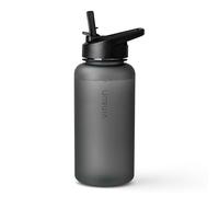 VINSUN Botella Gimnasio 1 Litro - Botella Agua con Pajita - Tritan, Sin BPA, Prueba de Fugas - Cantimplora Ligera para Deporte, Oficina, Escuela, Yoga