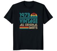 Vinta1973 Vinta All Parts T Shirt Limited Edition 50th Birthday Shirt Men Women Radio T-Shirt Casual tee