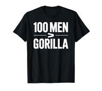 Vintage 100 Men vs 1 Gorilla 100 Men es mayor que Gorilla Camiseta