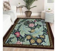 Vintage 160x230 Alfombras Lavables salón alfombras Antideslizantes Hoja acanto Dormitorio alfombras Antideslizantes Comedor alfombras bajo Mesa decoración aulas dormitorios
