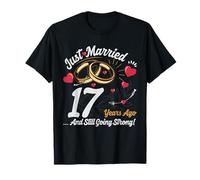 Vintage 17 years marriage anniversary Crew legends His/Her Camiseta