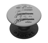 Vintage 1854 Gun Cool Retro Diagram Graphic PopSockets PopGrip Adhesivo