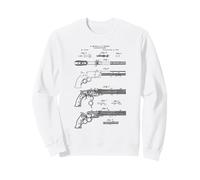 Vintage 1854 Gun Cool Retro Diagram Graphic Sudadera