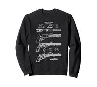Vintage 1854 Gun Cool Retro Diagram Graphic Sudadera