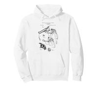 Vintage 1890 Gun Cool Retro Diagram Graphic Sudadera con Capucha