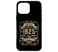 Vintage 1925 100 Year Old Gifts for Men 100yr 100th Birthday Carcasa para iPhone 16 Pro MAX