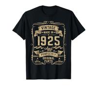Vintage 1925 100yr 100th Birthday Gifts for Men 100 Year Old Camiseta