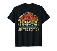 Vintage 1925 Edición Limitada 101 Cumpleaños 101 Años Camiseta