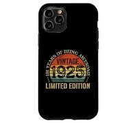 Vintage 1925 Edición Limitada 101 Cumpleaños 101 Años Carcasa para iPhone 11 Pro