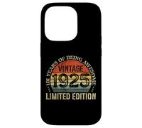 Vintage 1925 Edición Limitada 101 Cumpleaños 101 Años Carcasa para iPhone 14 Pro
