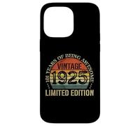 Vintage 1925 Edición Limitada 101 Cumpleaños 101 Años Carcasa para iPhone 14 Pro MAX