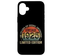 Vintage 1925 Edición Limitada 101 Cumpleaños 101 Años Carcasa para iPhone 16 Plus