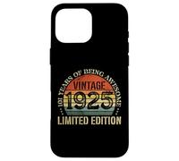 Vintage 1925 Edición Limitada 101 Cumpleaños 101 Años Carcasa para iPhone 16 Pro MAX