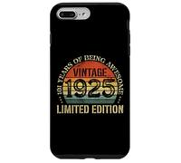 Vintage 1925 Edición Limitada 101 Cumpleaños 101 Años Carcasa para iPhone 7 Plus/8 Plus