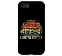 Vintage 1925 Edición Limitada 101 Cumpleaños 101 Años Carcasa para iPhone SE (2020) / 7/8