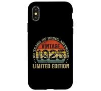 Vintage 1925 Edición Limitada 101 Cumpleaños 101 Años Carcasa para iPhone X/XS
