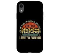 Vintage 1925 Edición Limitada 101 Cumpleaños 101 Años Carcasa para iPhone XR