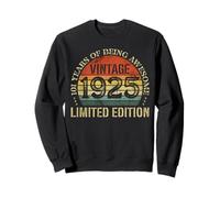 Vintage 1925 Edición Limitada 101 Cumpleaños 101 Años Sudadera