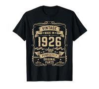 Vintage 1926 100yr 100th Birthday Gifts for Men 100 Year Old Camiseta