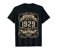 Vintage 1929 96yr 96th Birthday Gifts for Men 96 Years Old Camiseta
