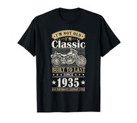 Vintage 1935 Birthday Classic Biker For Legends Born In 1935 Camiseta