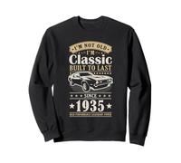 Vintage 1935 Birthday Classic Car For Legends Born In 1935 Sudadera