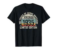 Vintage 1935 Birthday Gift Shirt 90 Years of Awesome Camiseta
