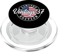 Vintage 1937 88th Birthday USA Flag US 88 Years Old American PopSockets PopGrip para MagSafe