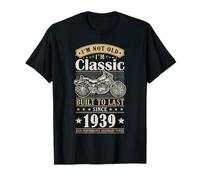 Vintage 1939 Birthday Classic Biker For Legends Born In 1939 Camiseta