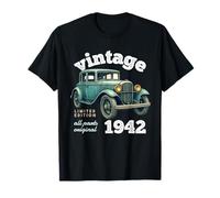 Vintage 1942 84 Años Antiguo Clásico Coche Vintage 84 Cumpleaños Camiseta