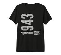 Vintage 1943 Edición Limitada Born In 1943 83rd B-Day Retro Camiseta Premium