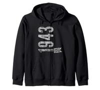 Vintage 1943 Edición Limitada Born In 1943 83rd B-Day Retro Sudadera con Capucha
