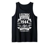Vintage 1944 81 Year Old Gifts For Men Women 81st Birthday Camiseta sin Mangas