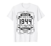 Vintage 1944 82yr 82nd Birthday Gifts for Men 82 Years Old Camiseta