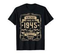 Vintage 1945 80 Years Old Gifts for Men 80yr 80th Birthday Camiseta