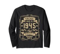Vintage 1945 80 Years Old Gifts for Men 80yr 80th Birthday Manga Larga