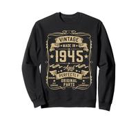 Vintage 1945 80 Years Old Gifts for Men 80yr 80th Birthday Sudadera