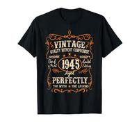 Vintage 1945 80th Birthday Gifts 80 Year Old For Men Women Camiseta