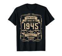Vintage 1945 80yr 80th Birthday Gifts for Men 80 Years Old Camiseta