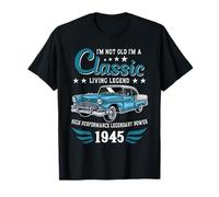 Vintage 1945 Birthday Classic Car for Legends Born In 1945 Camiseta