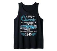 Vintage 1945 Birthday Classic Car for Legends Born In 1945 Camiseta sin Mangas