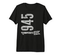 Vintage 1945 Edición Limitada Born In 1945 81st B-Day Retro Camiseta Premium