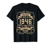 Vintage 1946 80yr 80th Birthday Gifts for Men 80 Years Old Camiseta