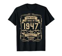 Vintage 1947 78yr 78th Birthday Gifts for Men 78 Years Old Camiseta