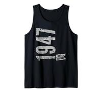 Vintage 1947 Edición Limitada Born In 1947 79th B-Day Retro Camiseta sin Mangas