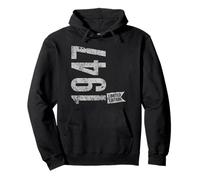 Vintage 1947 Edición Limitada Born In 1947 79th B-Day Retro Sudadera con Capucha