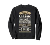 Vintage 1948 Birthday Classic Biker For Legends Born In 1948 Sudadera