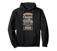 Vintage 1948 Birthday Classic Biker For Legends Born In 1948 Sudadera con Capucha