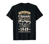 Vintage 1949 Birthday Classic Car For Legends Born In 1949 Camiseta